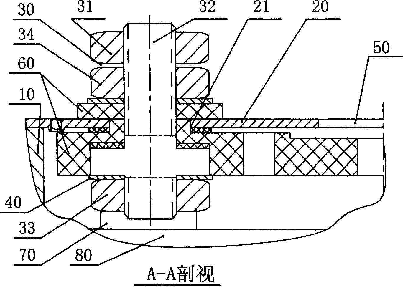 Battery cover plate with new type structure and secondary battery thereof