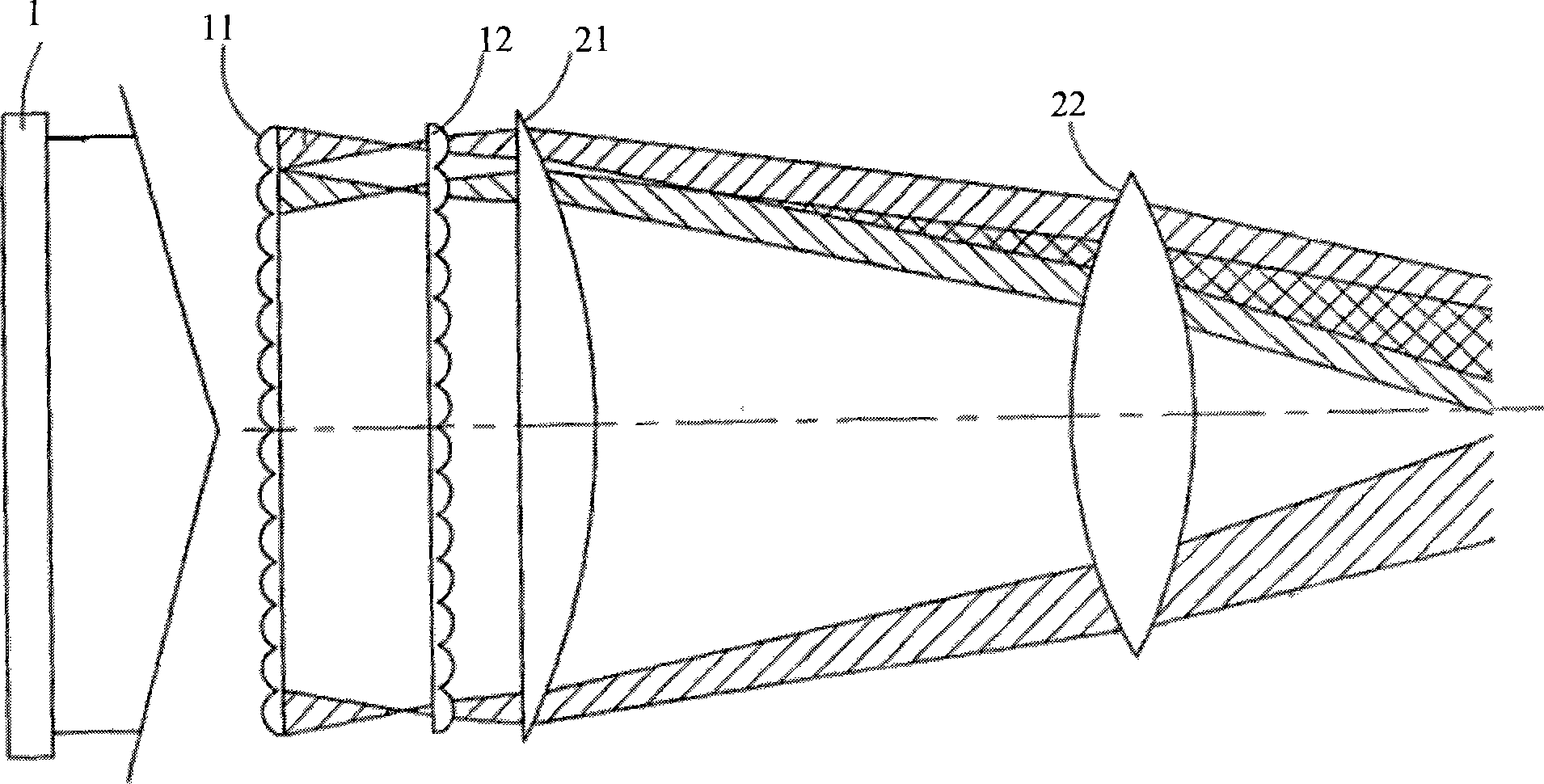 Method for implementing beam alignment and uniformization and optical device