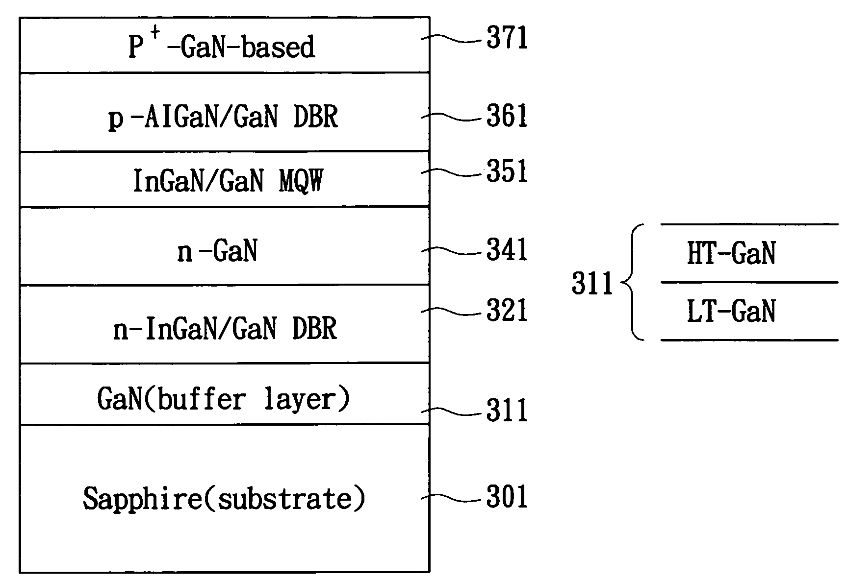 Gallium nitride based light-emitting device