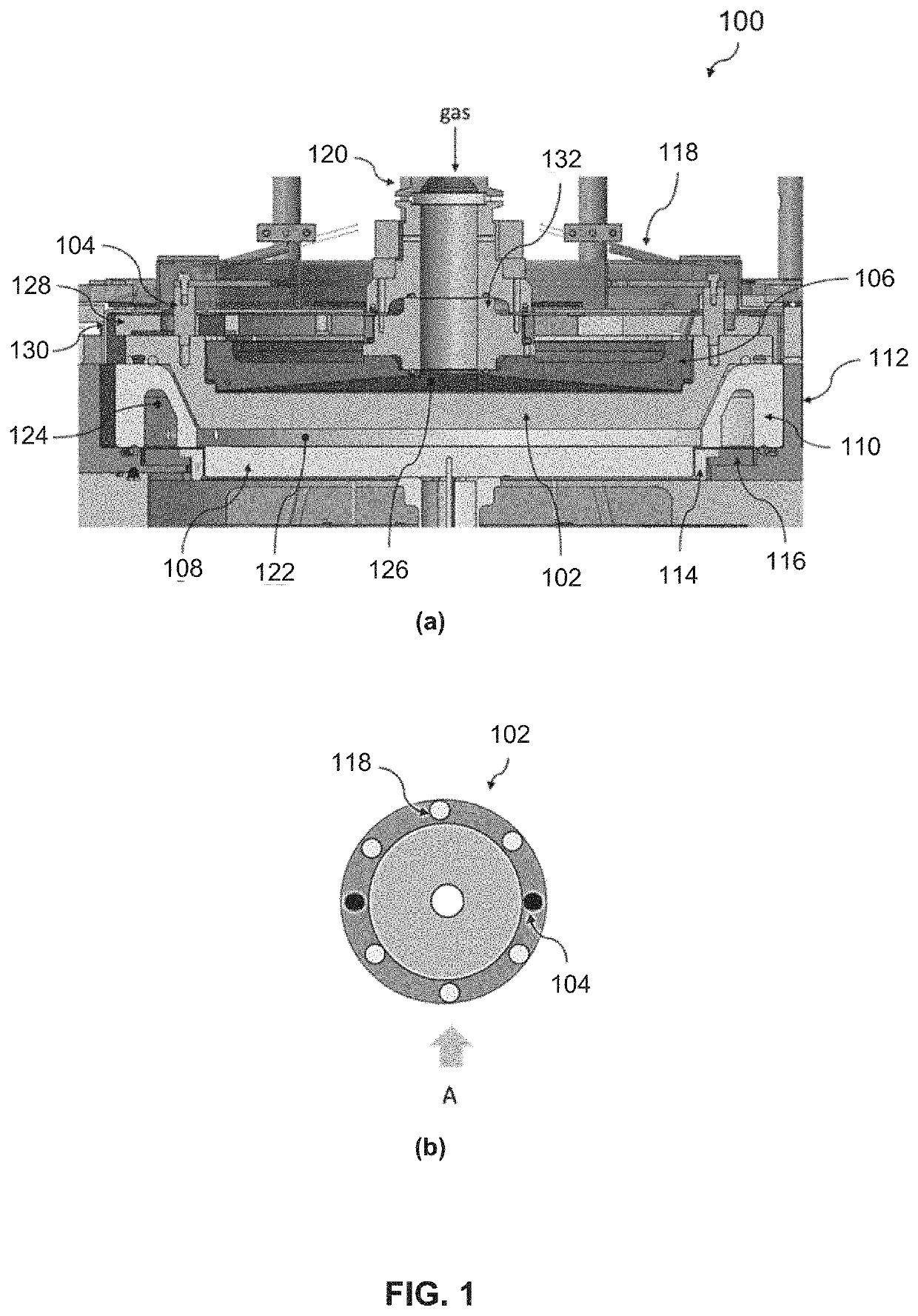 Temperature control assembly for substrate processing apparatus and method of using same