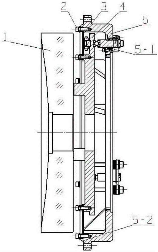 Primary mirror mounting regulating mechanism