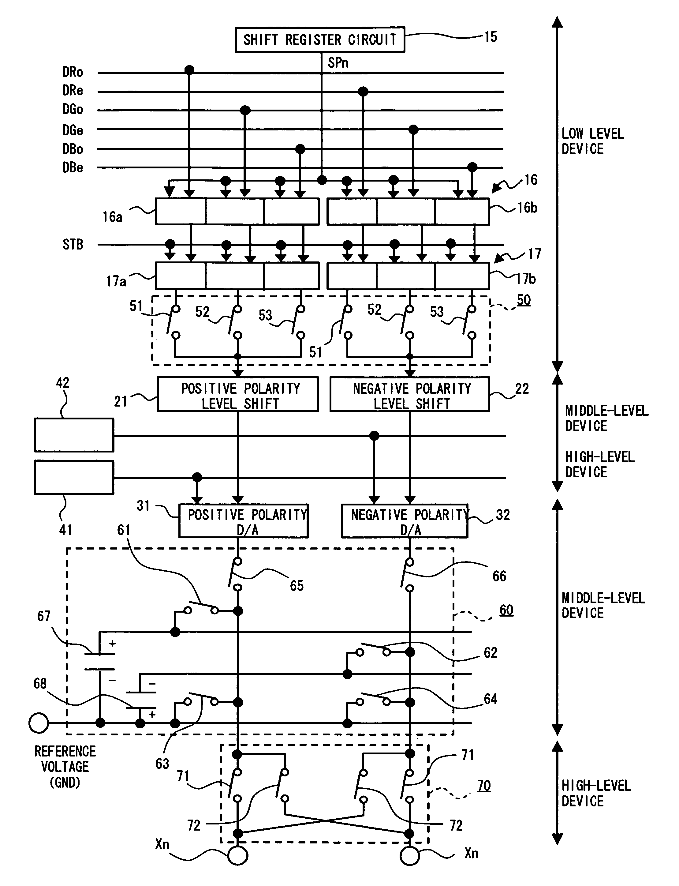 Liquid crystal display and drive circuit thereof