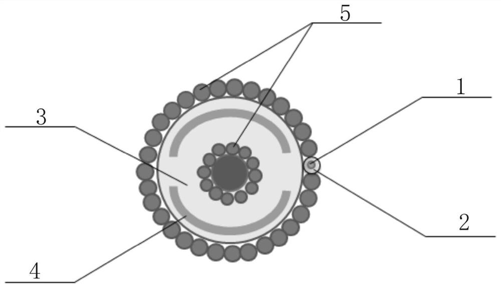 Strain pickup magnetic adsorption optical cable