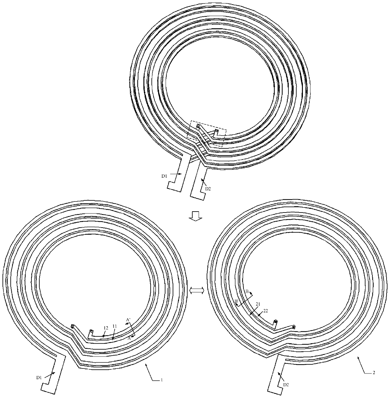 Coil module, wireless charging transmitting device, wireless charging receiving device, wireless charging system, and terminal