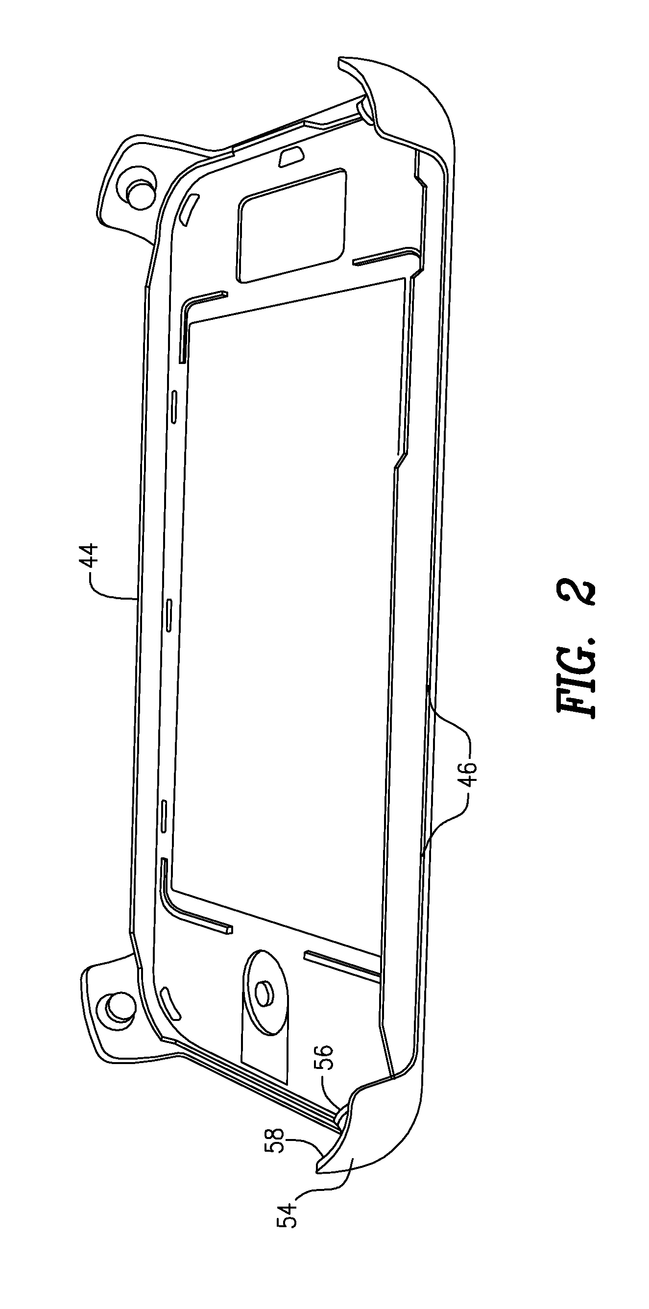 Mobile device case having tension elements