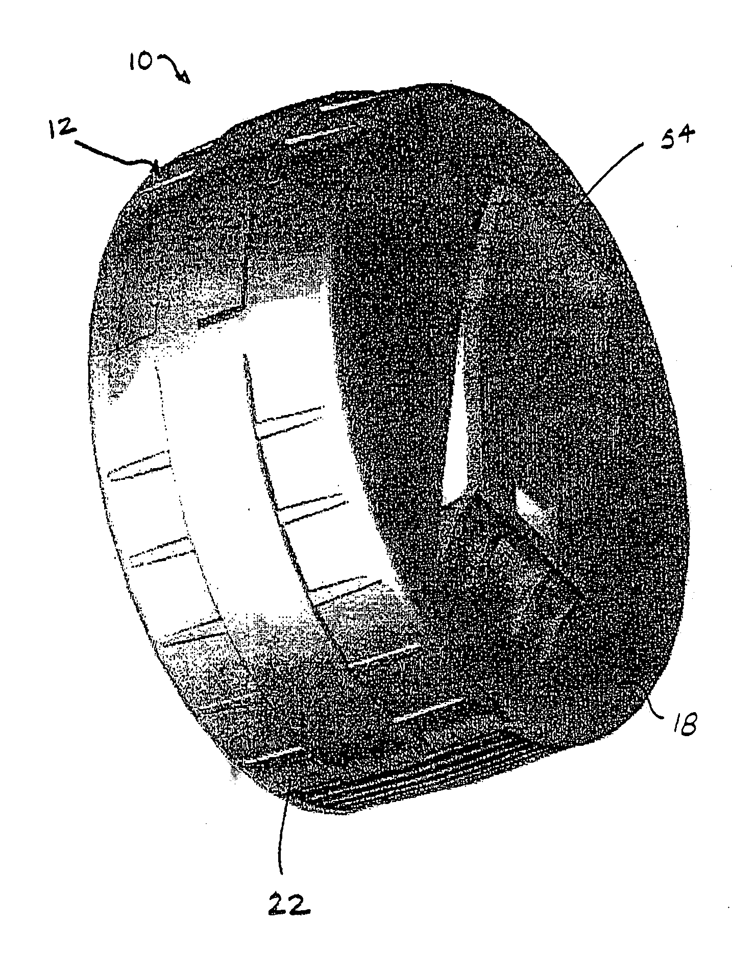 Dispenser for rolled strip material