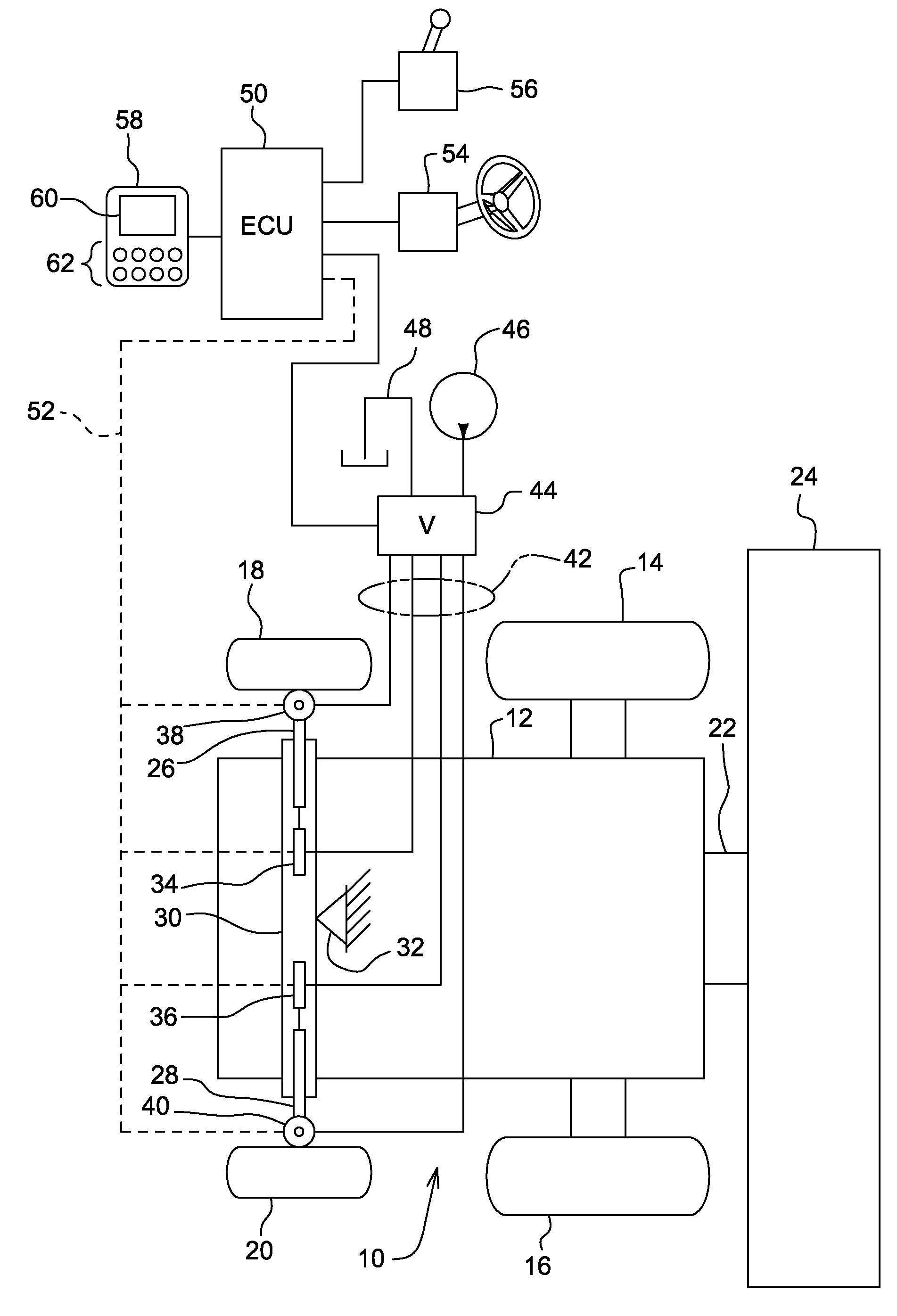 Agricultural harvester rear axle arrangement for narrow transport