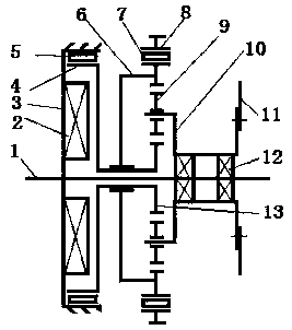 Novel electric bicycle transmission mechanism