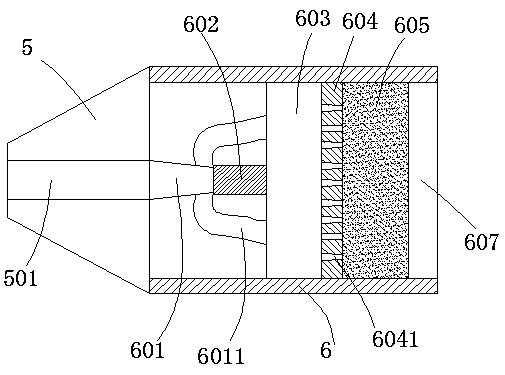 Gas treatment device for electric control room under coal mine