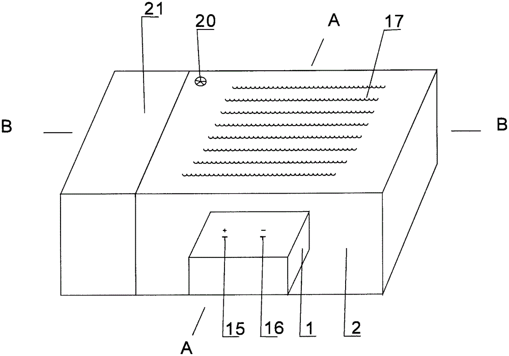 Automatic heat-preserving box for electric automobile battery in cold region