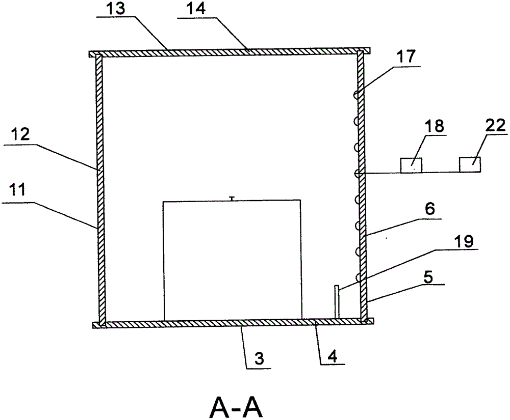 Automatic heat-preserving box for electric automobile battery in cold region