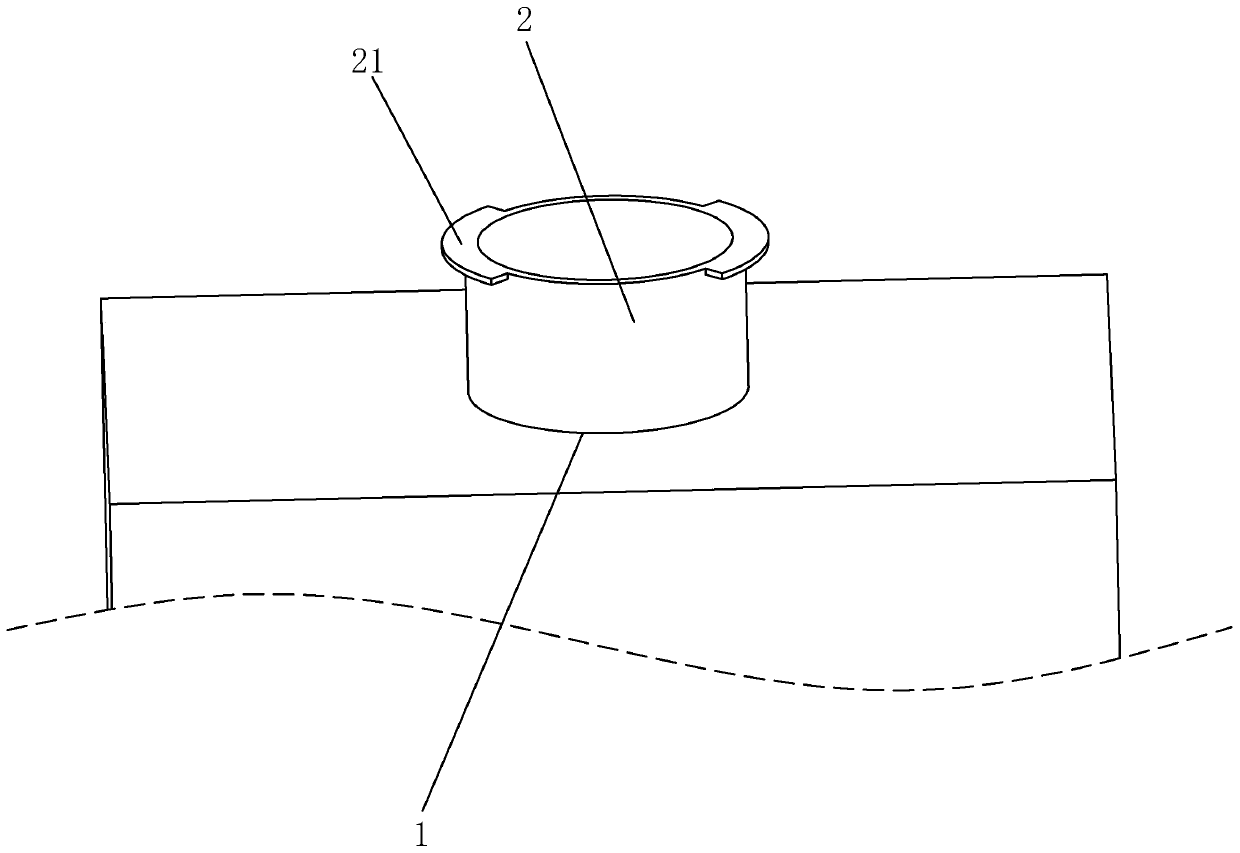 Cast-in-situ bored pile structure and construction method thereof