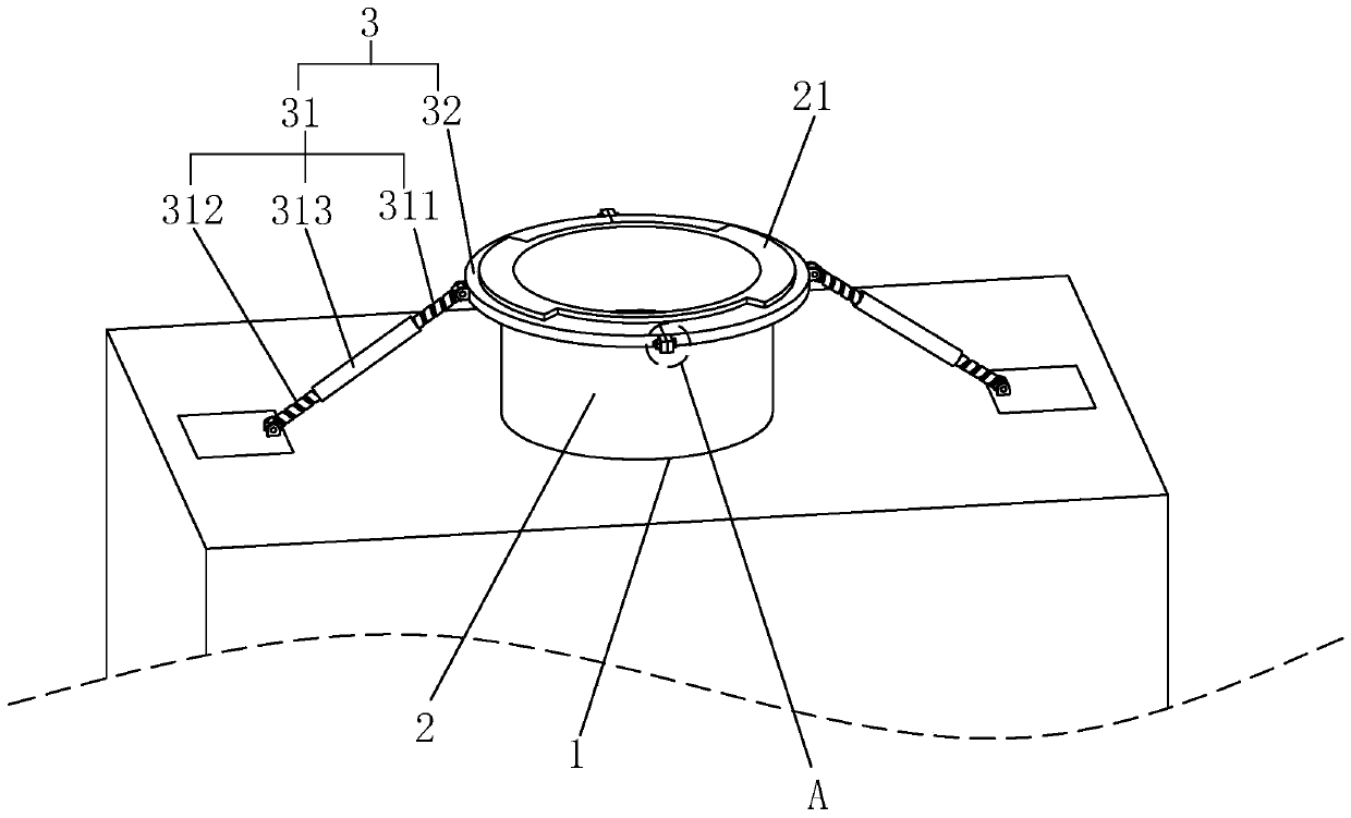 Cast-in-situ bored pile structure and construction method thereof