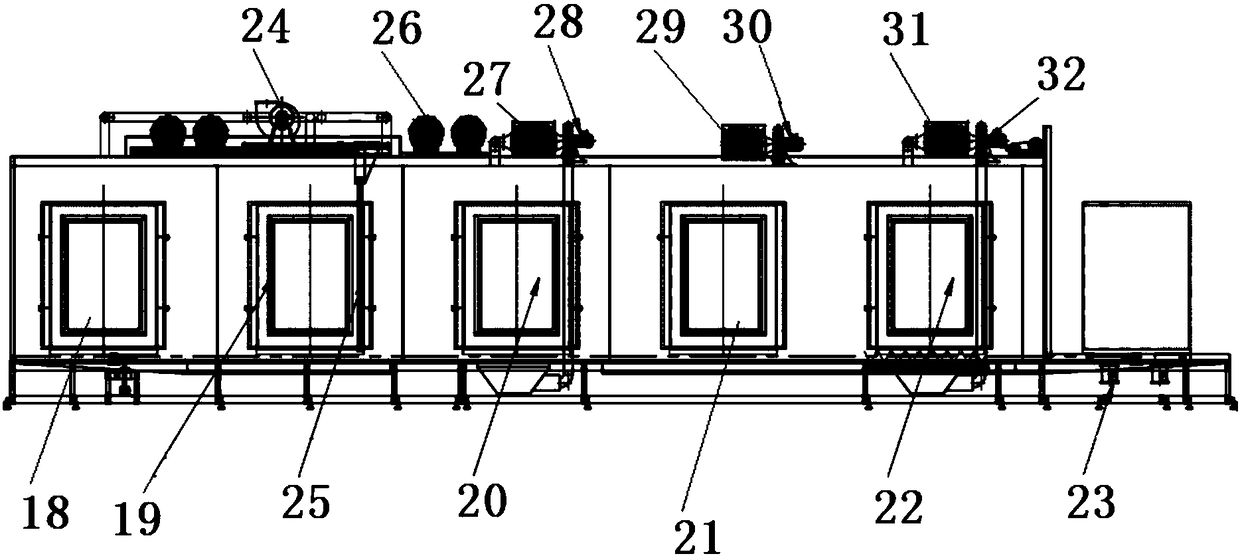 A method for mass cleaning and drying carbon fiber composite parts