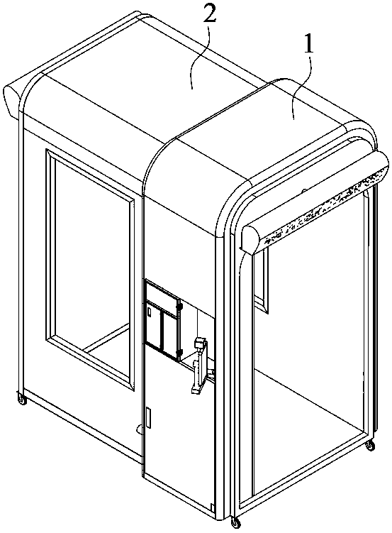 Intelligent temperature measurement disinfection cabin and quarantine method