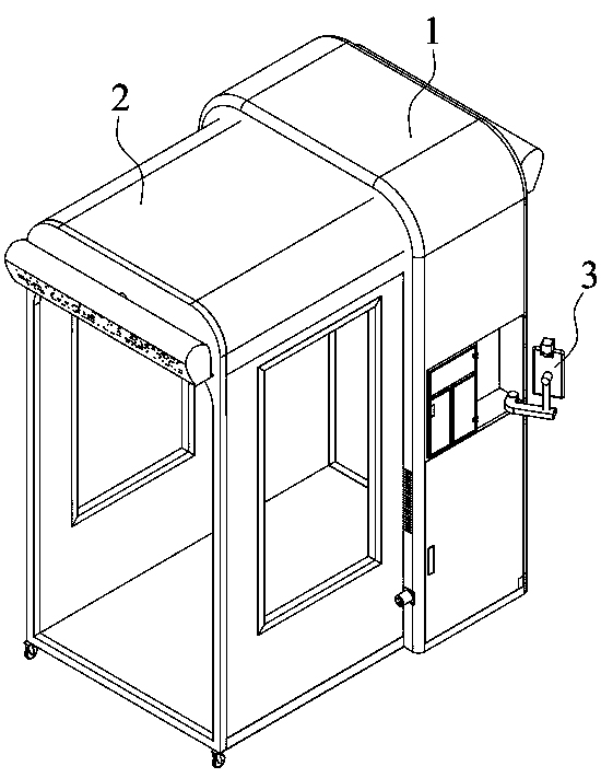 Intelligent temperature measurement disinfection cabin and quarantine method