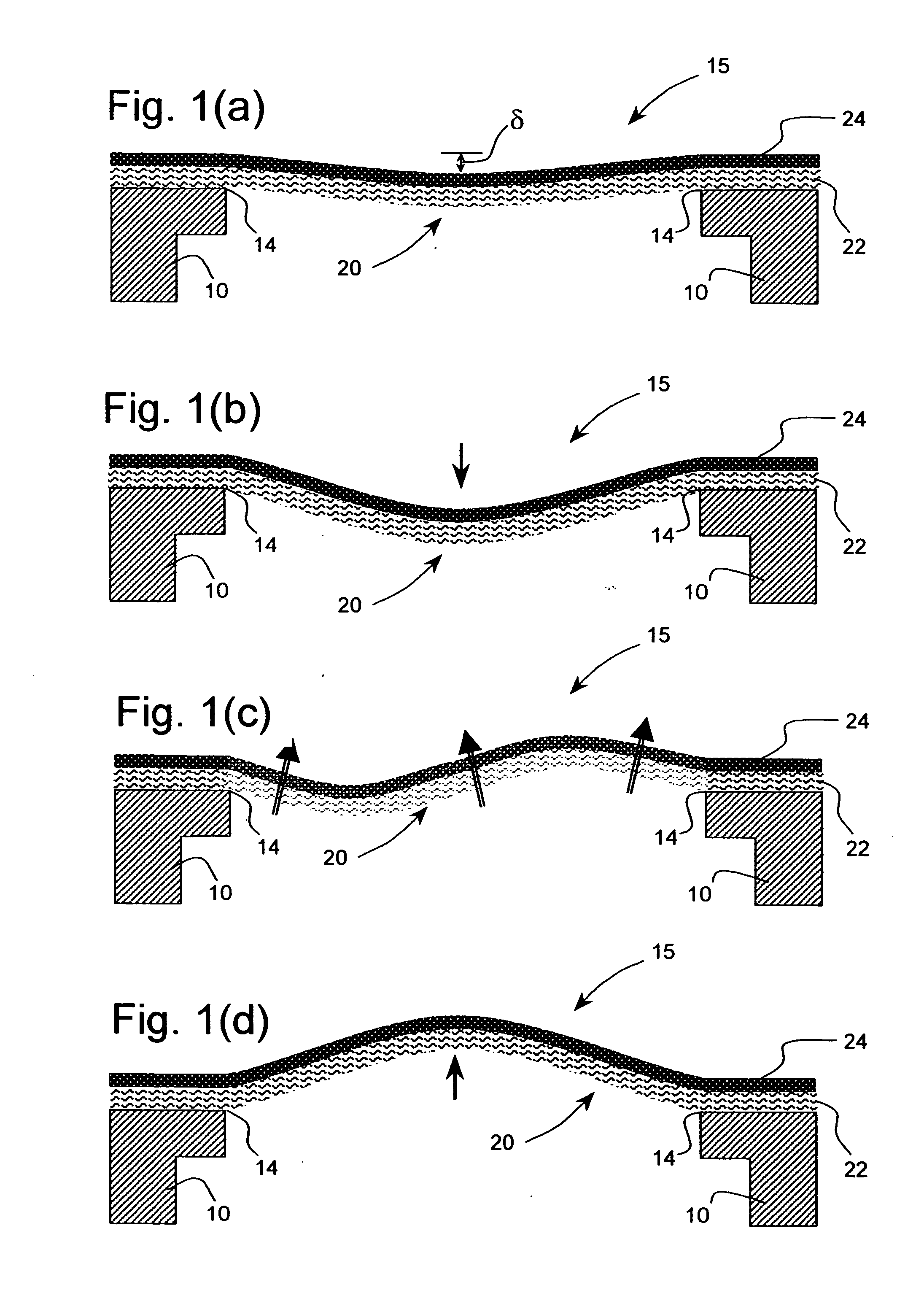 Snap-through thermal actuator