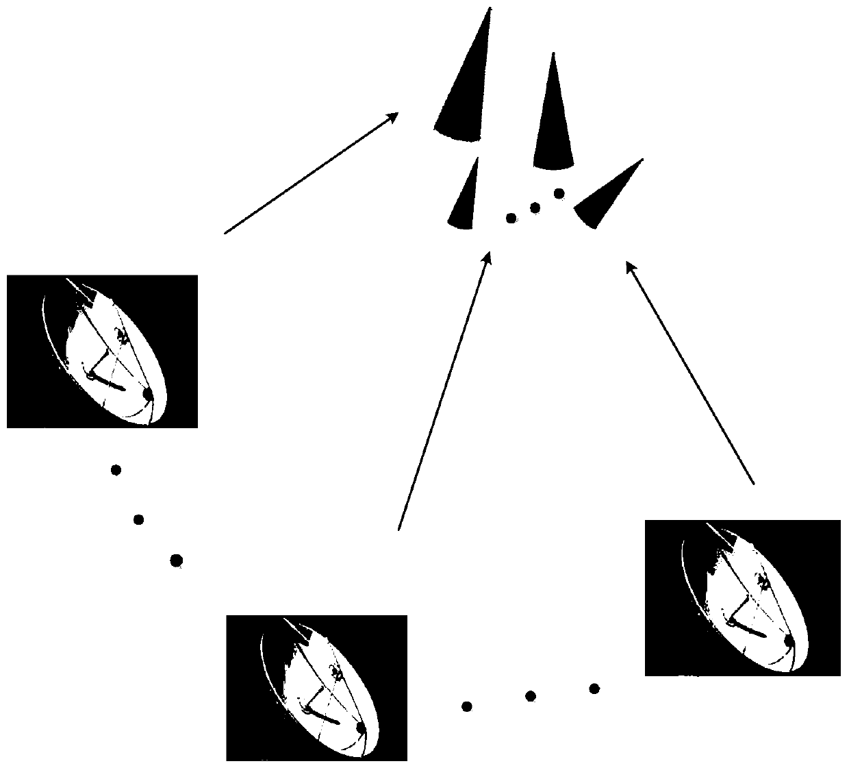 Multi-channel blind source separation method for space micro-motion group target