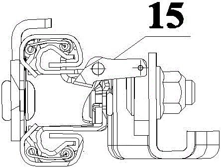 Vehicle seat slide rail unlocking device and corresponding vehicle seat, vehicle