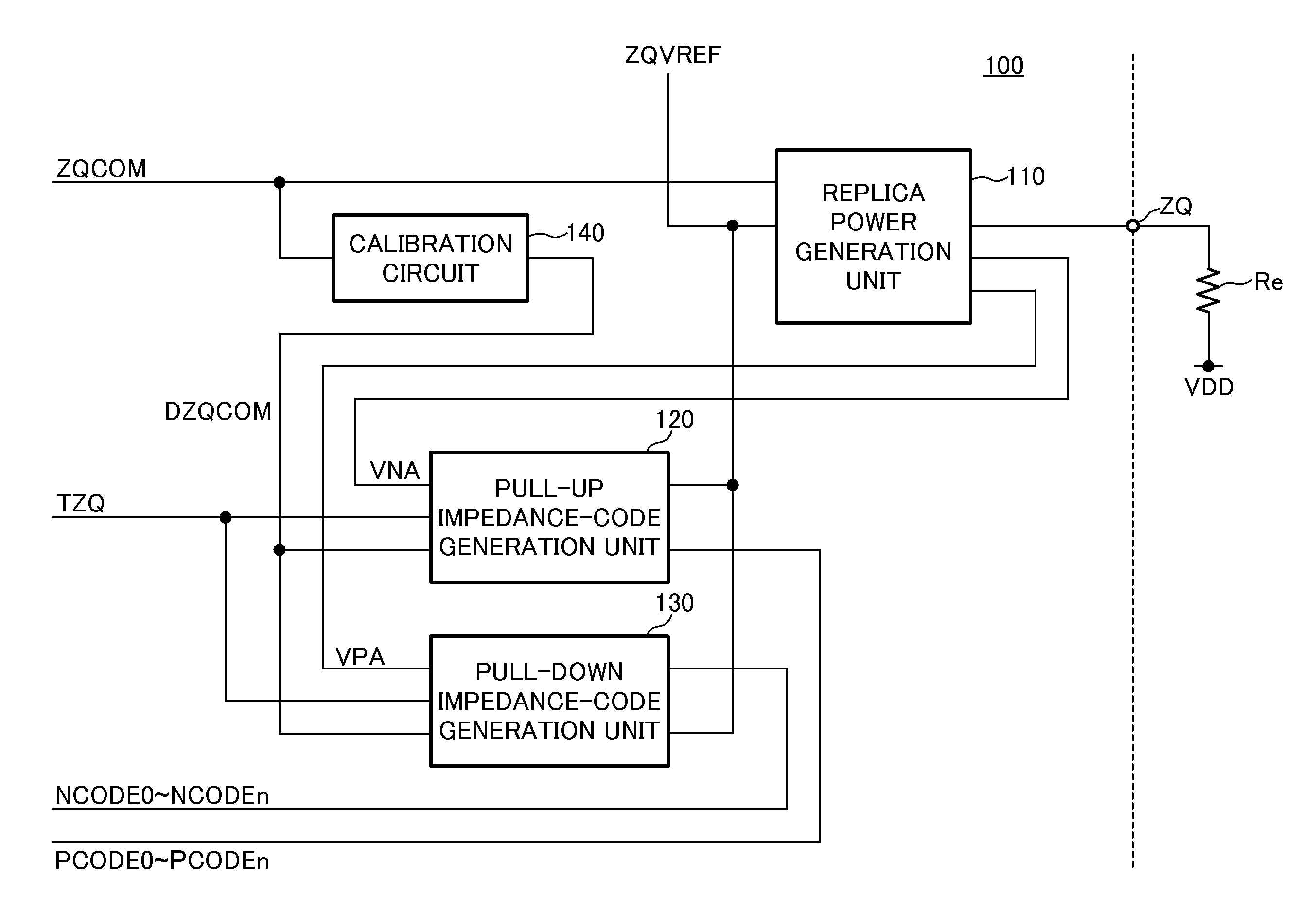 Semiconductor device having calibration circuit that adjusts impedance of output buffer