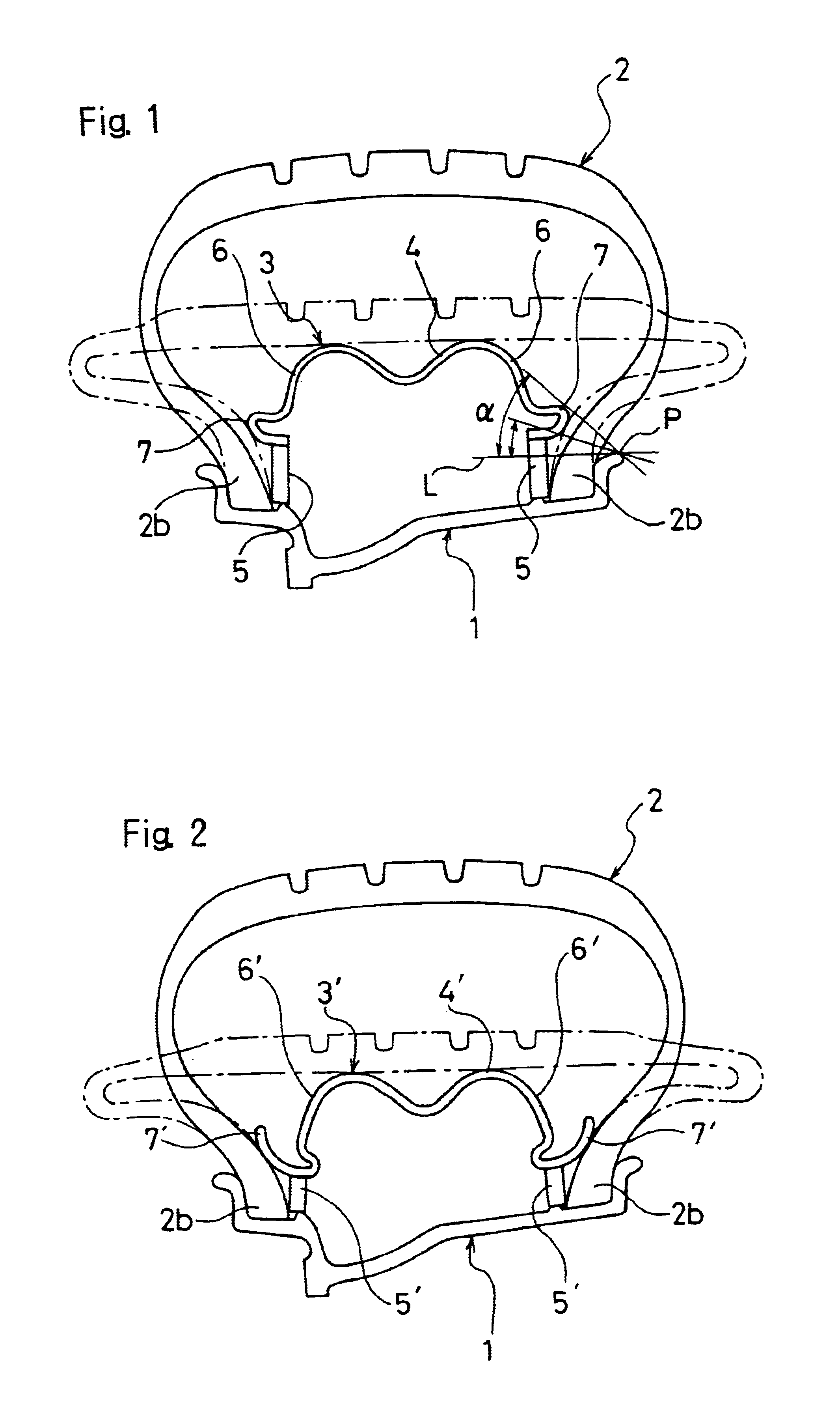 Tire/wheel assembly and run-flat support member