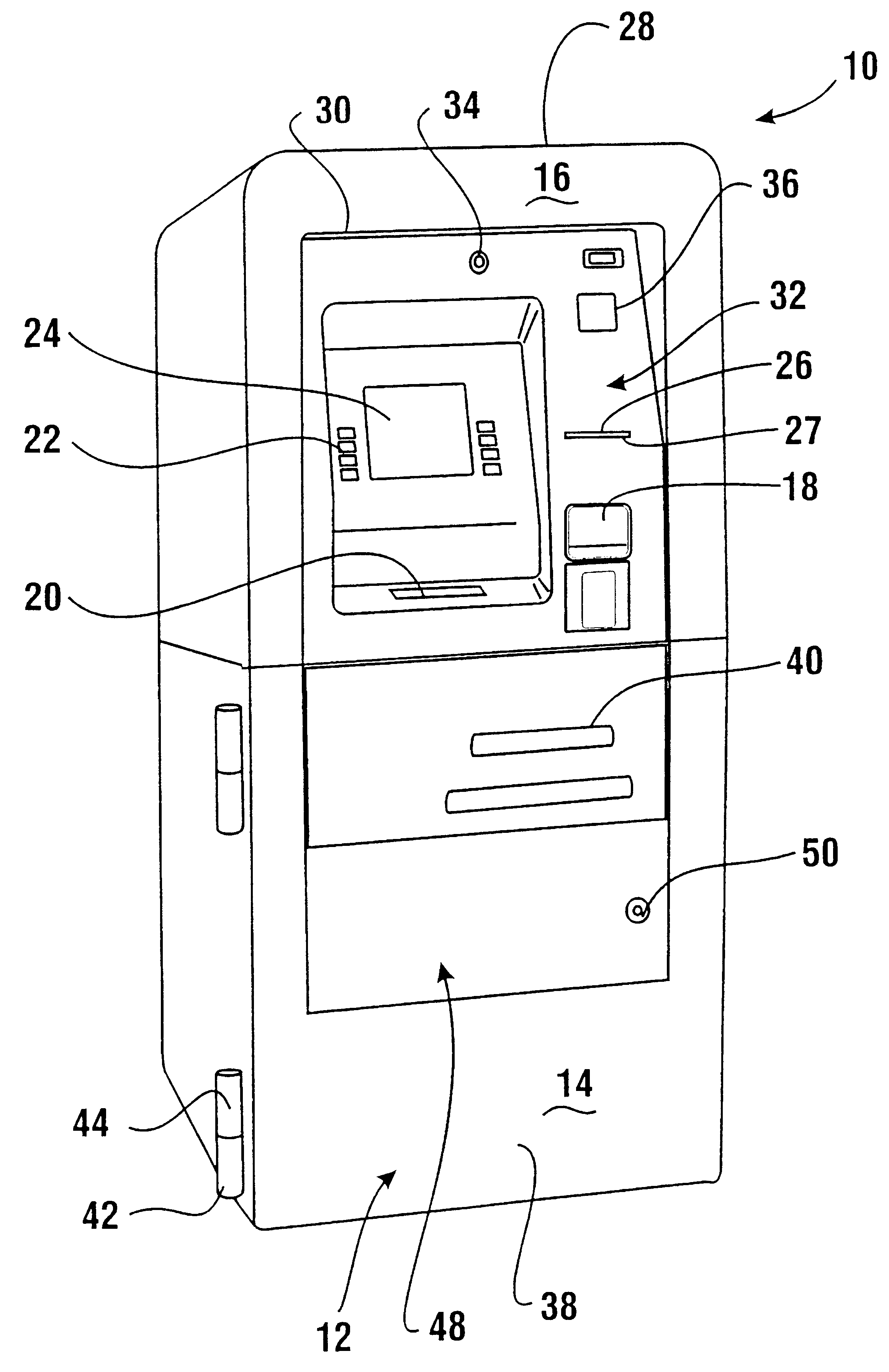 Automated banking machine enclosure