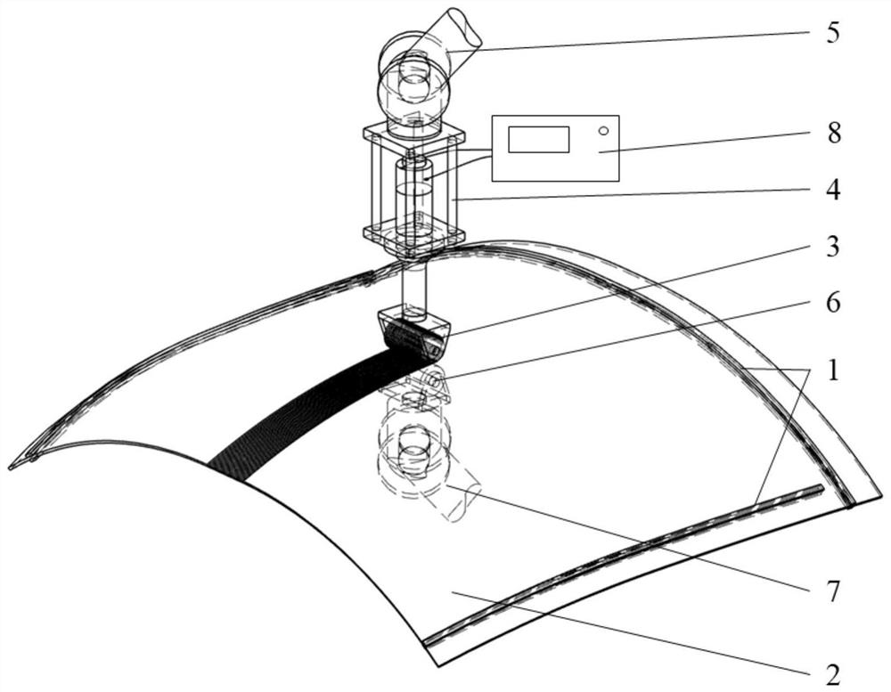 Ultrasonic-assisted flexible rolling forming method and device for micro-grooved surface structure