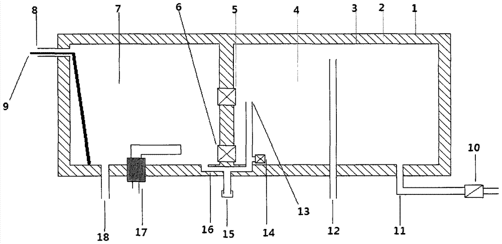 Heat preservation water tank capable of efficiently storing and utilizing solar energy heat through automatic separation and combination manners