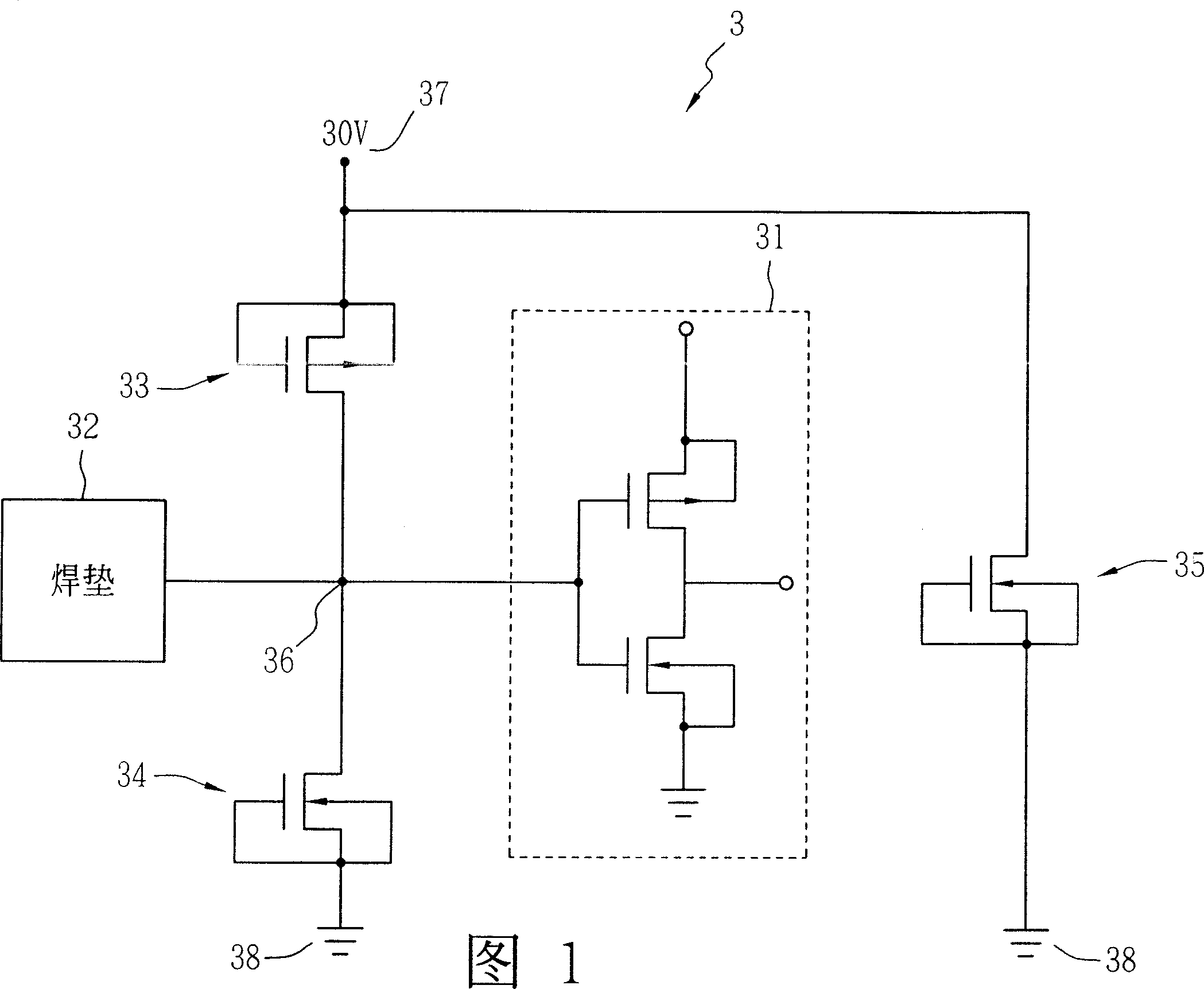 High voltage tolerance element and producing method thereof