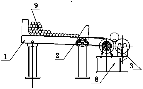 Automatic bar surface spiral grinding device