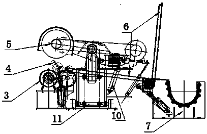 Automatic bar surface spiral grinding device