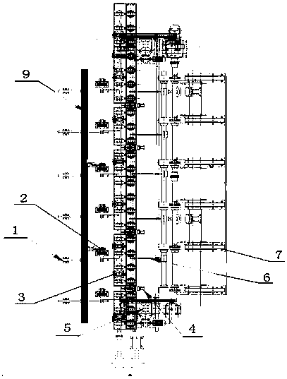 Automatic bar surface spiral grinding device