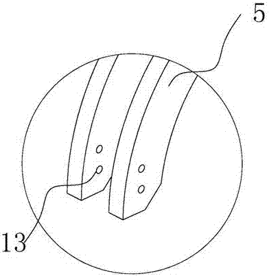 Fixing connecting device used for bullet train high speed bogie bearing rotor