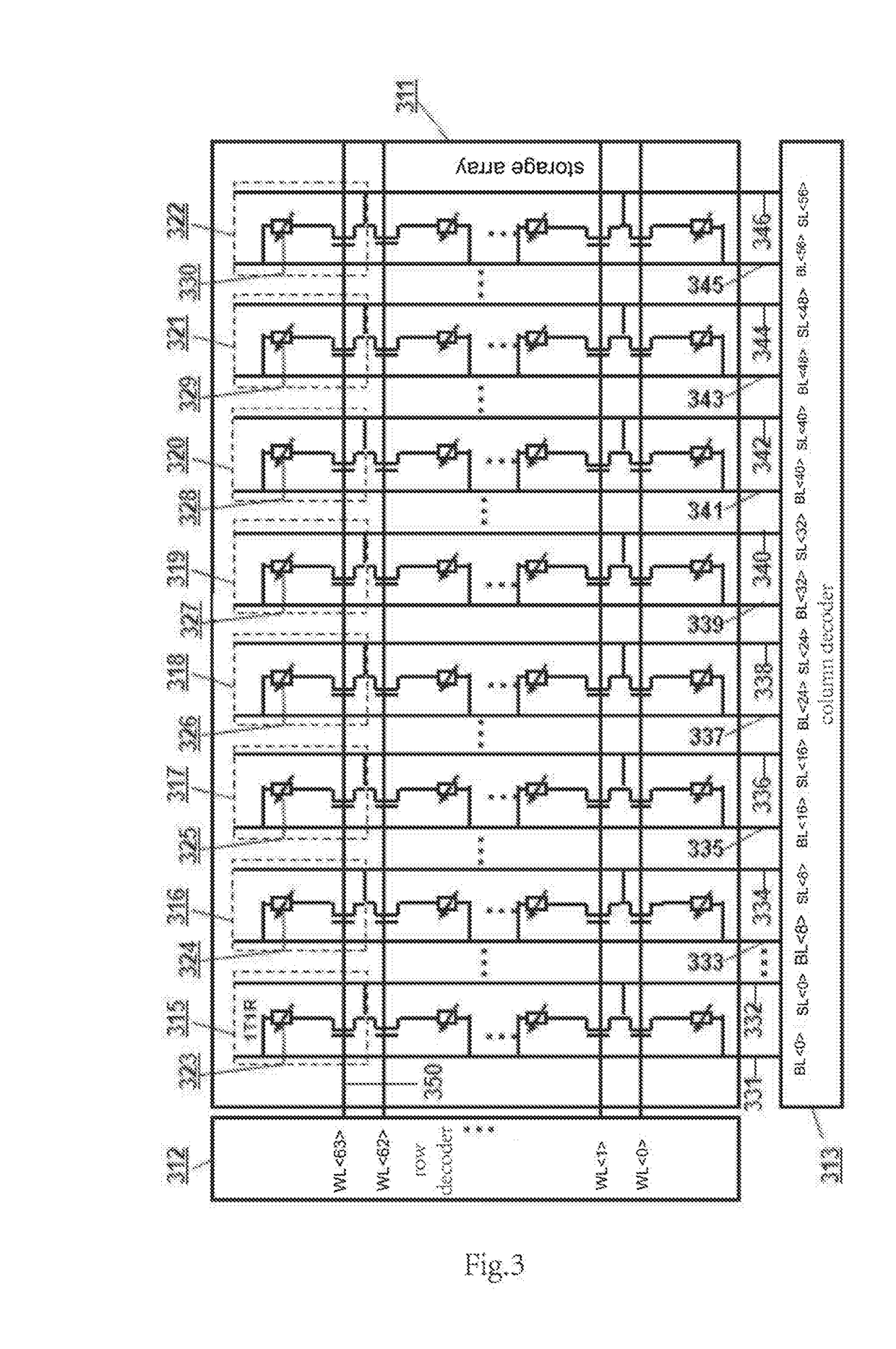 Storage array programming method and device for resistive random access memory