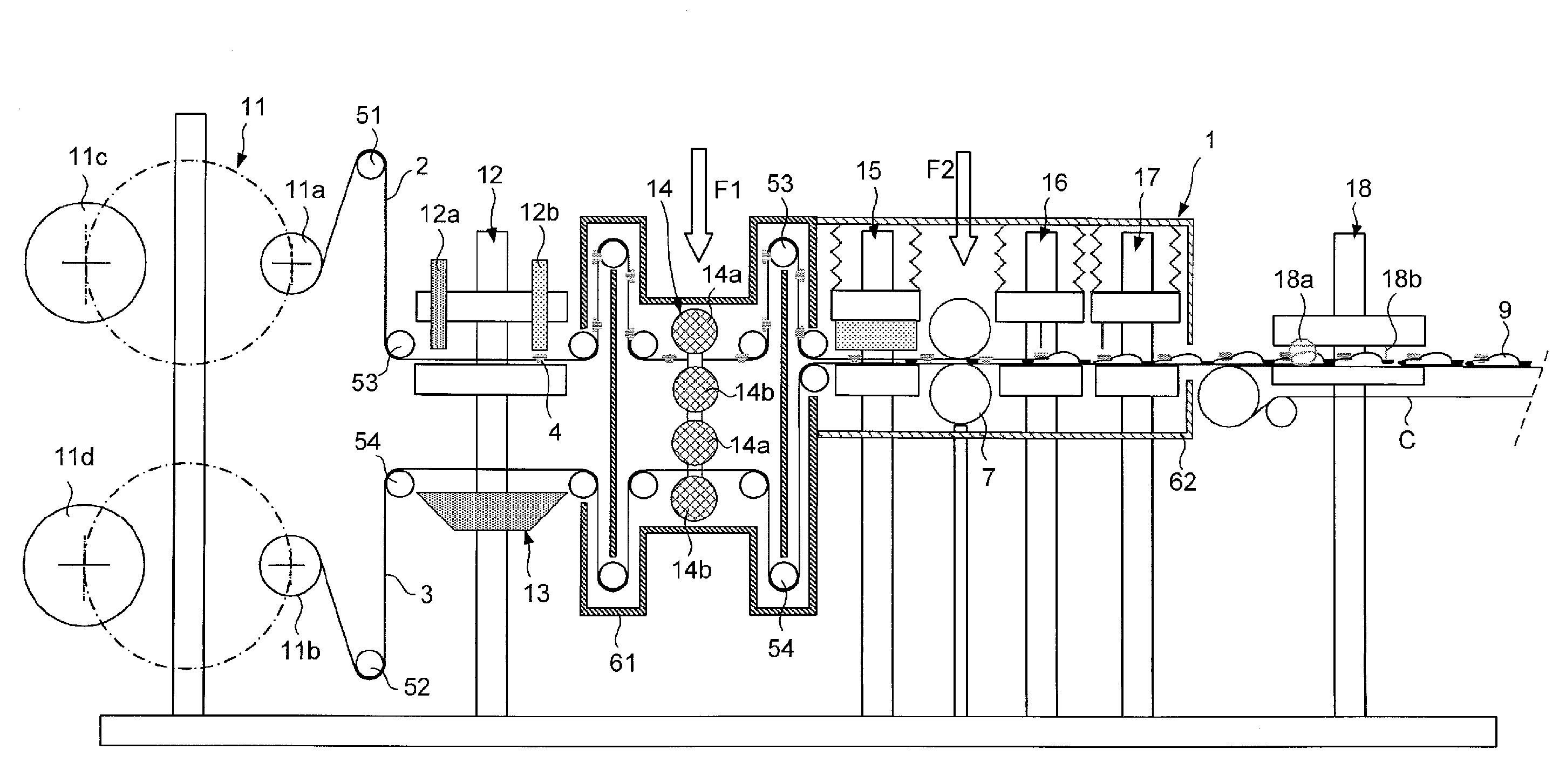 Method for Manufacturing Sterile Flexible Bags Filled with a Product, Particularly with a Therapeutic Liquid, and Corresponding Bags