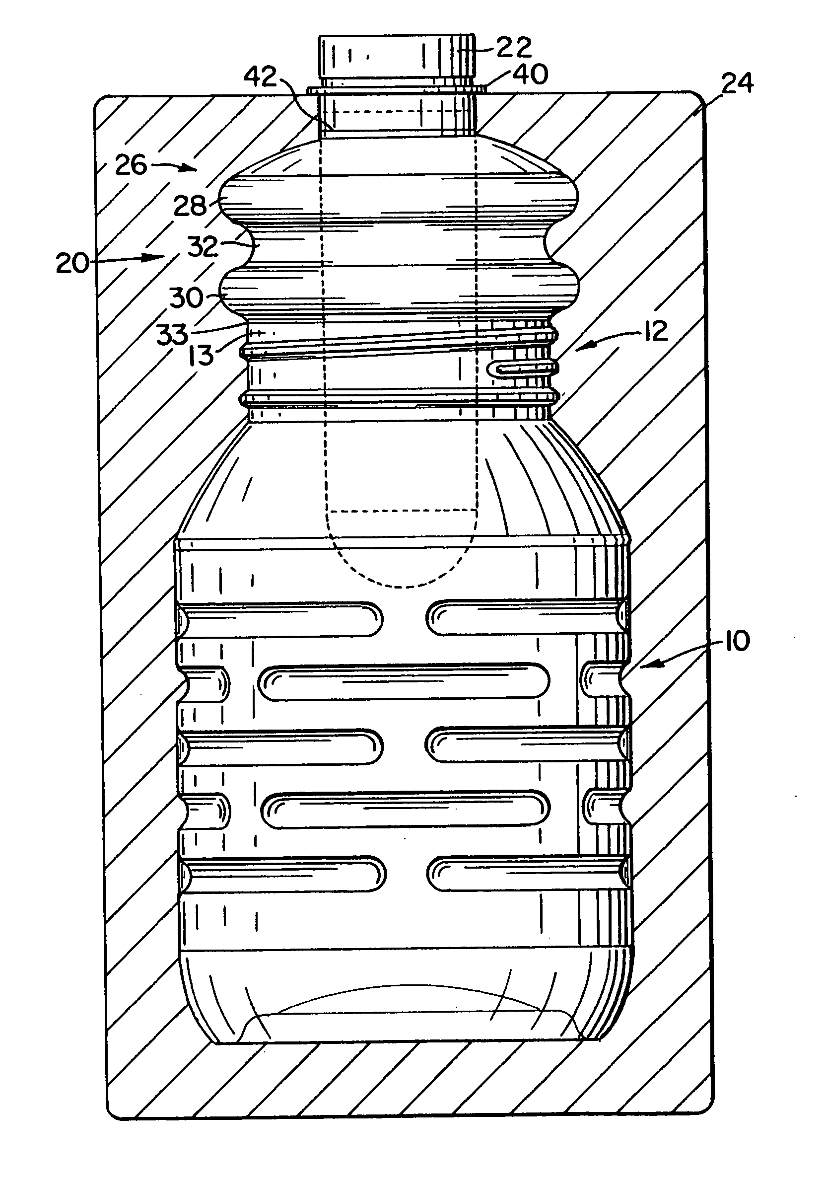 Blow molded wide mouth pet container and method of manufacture