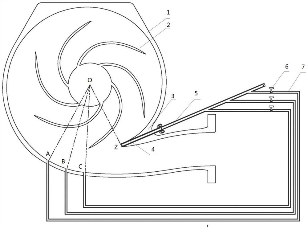 Fire pump with adjustable baffle tongue and adjusting method of baffle tongue