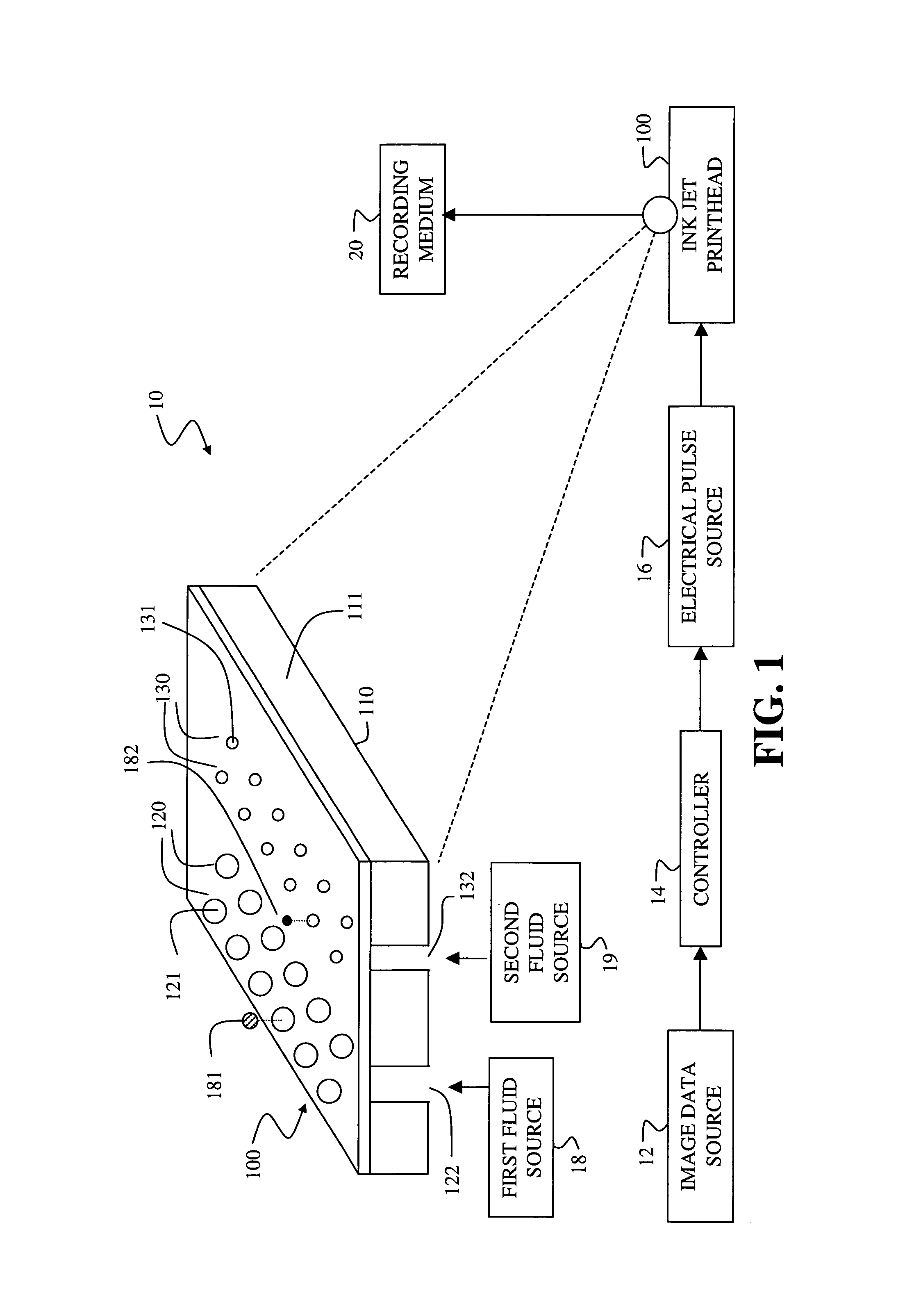 Fluid ejection device nozzle array configuration