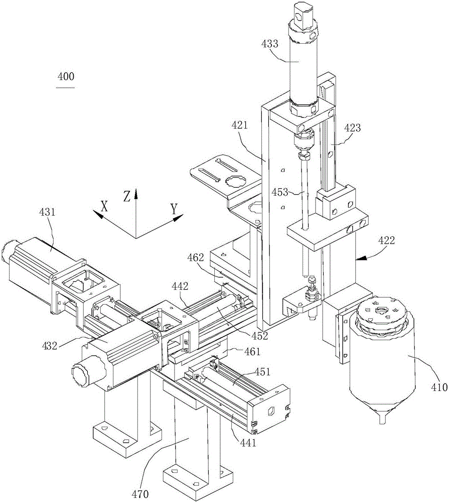 Glue spreading machine