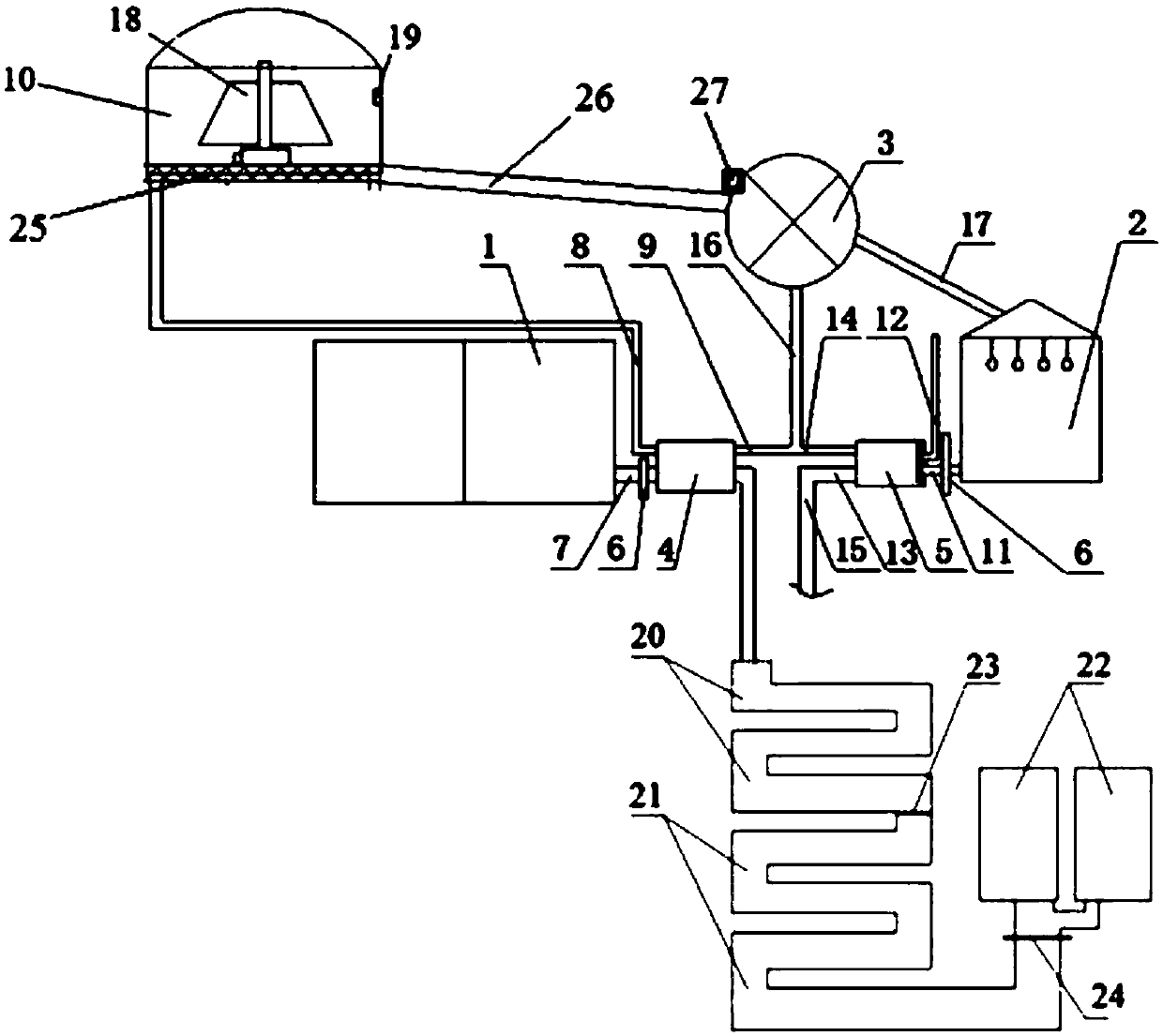 Method for multi-level comprehensive utilization of hot spring waste water and heat