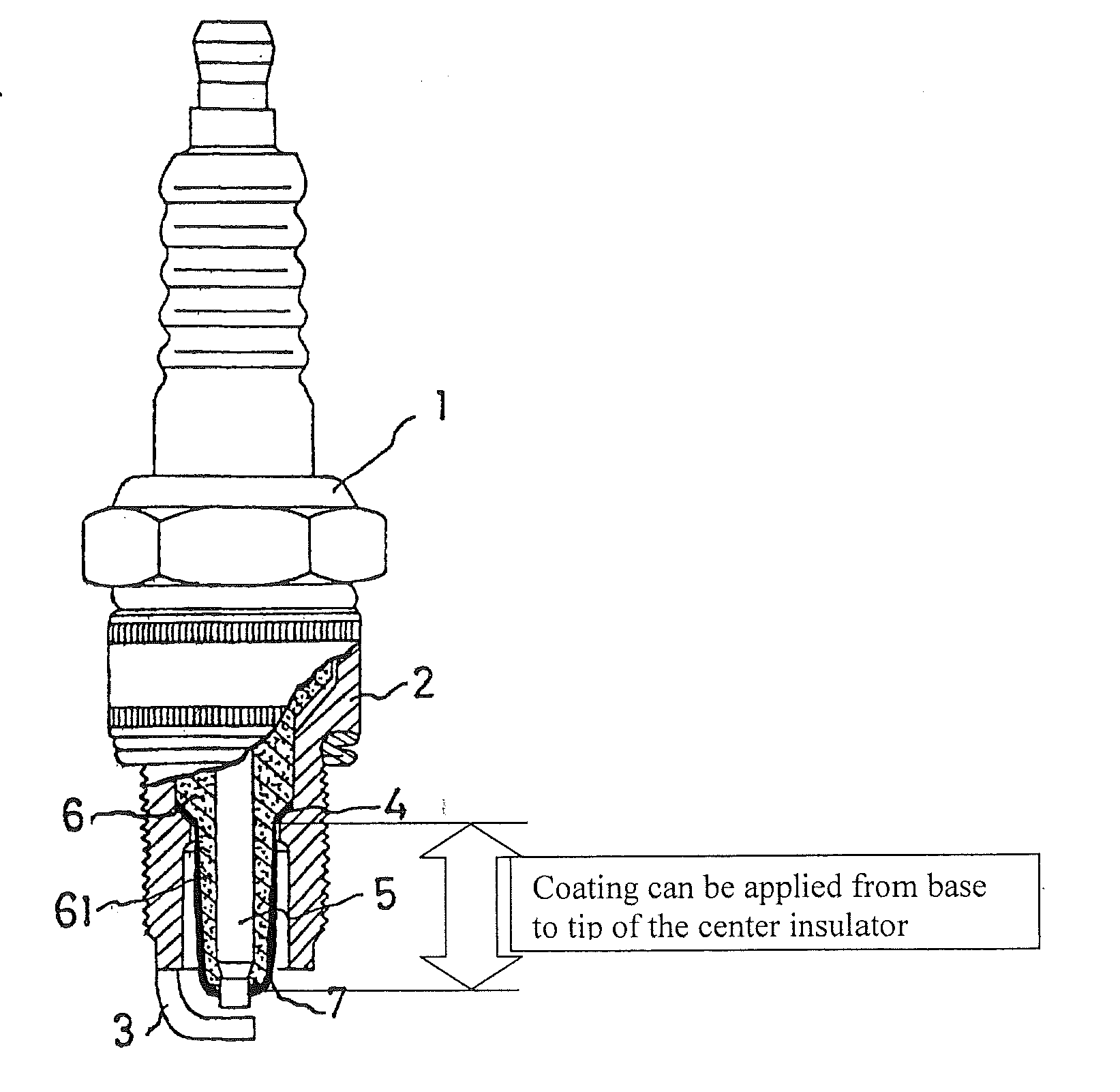 Anti-fouling spark plug and method of making