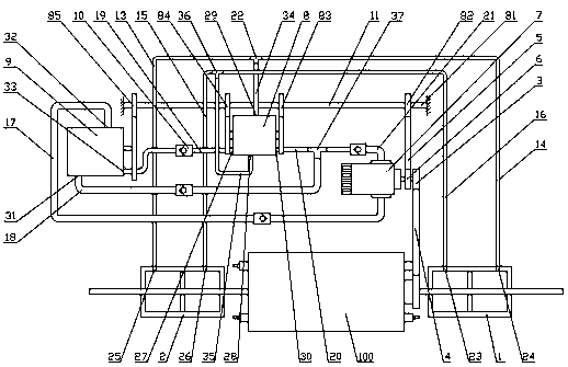 Hydraulic engine and working method thereof