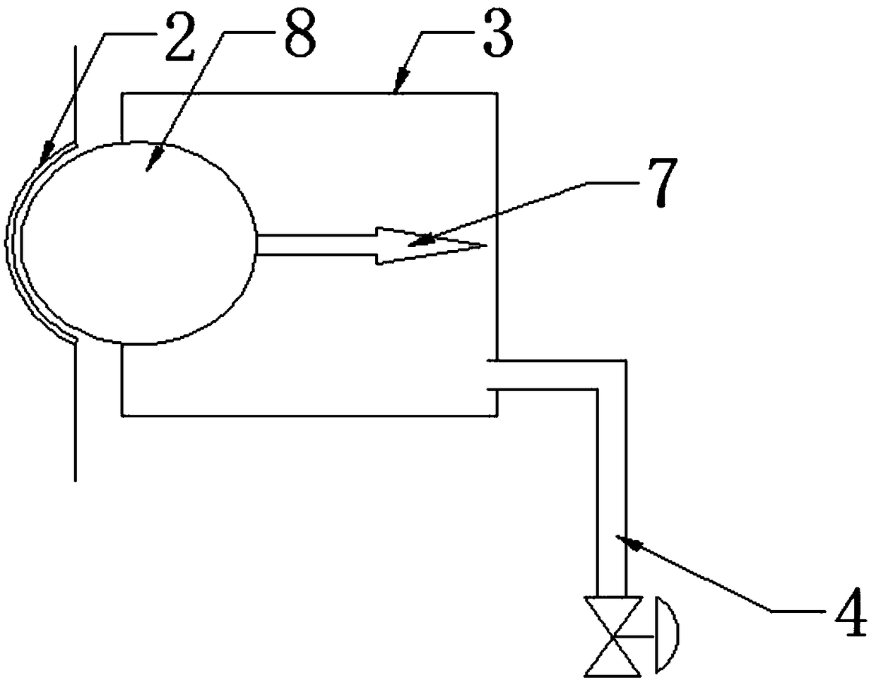 Air pressurization type sealing quick insertion gun head