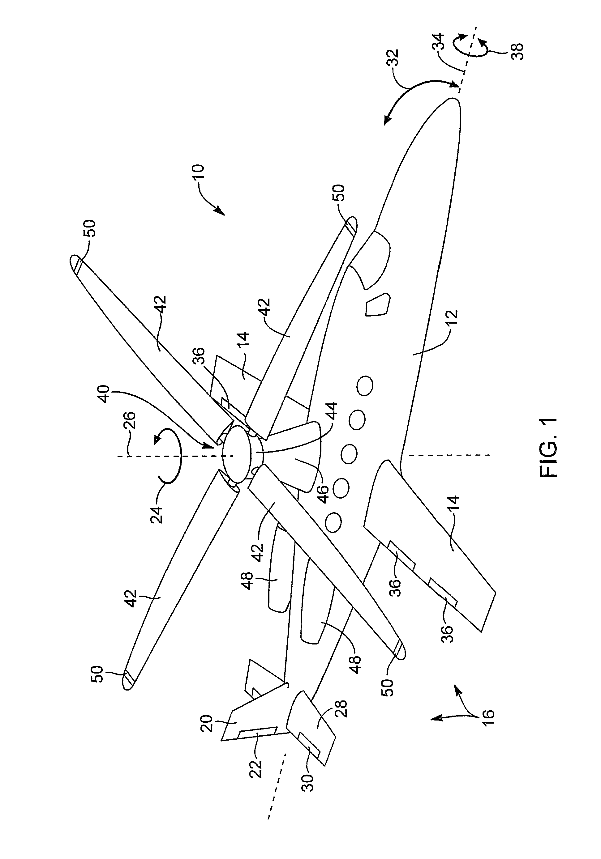 Two-place, collective pitch and throttle control