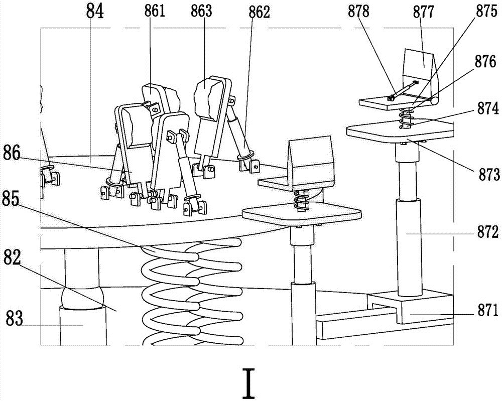 Automatic sweeping equipment for LED lamp tube with grille-shaped lampshade