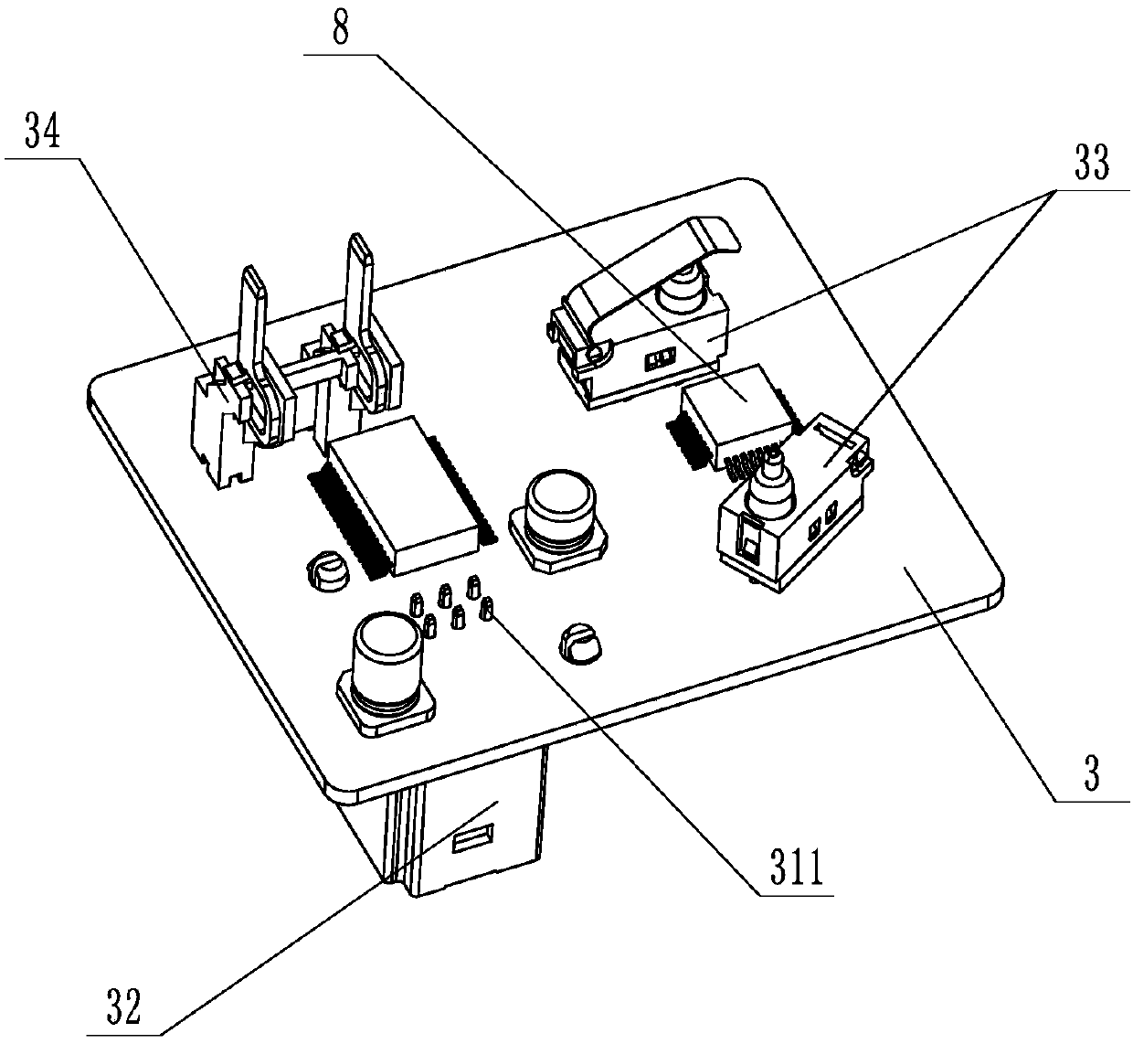 Electronic steering column lock and manufacturing process of shell of electronic steering column lock