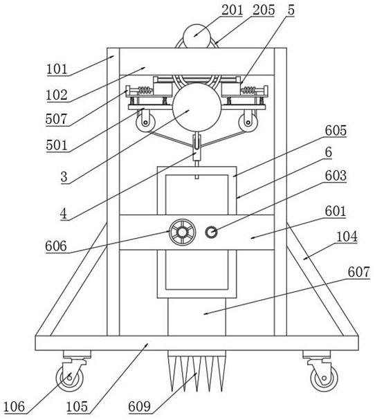 Bridge gantry crane hanging bracket and using method thereof