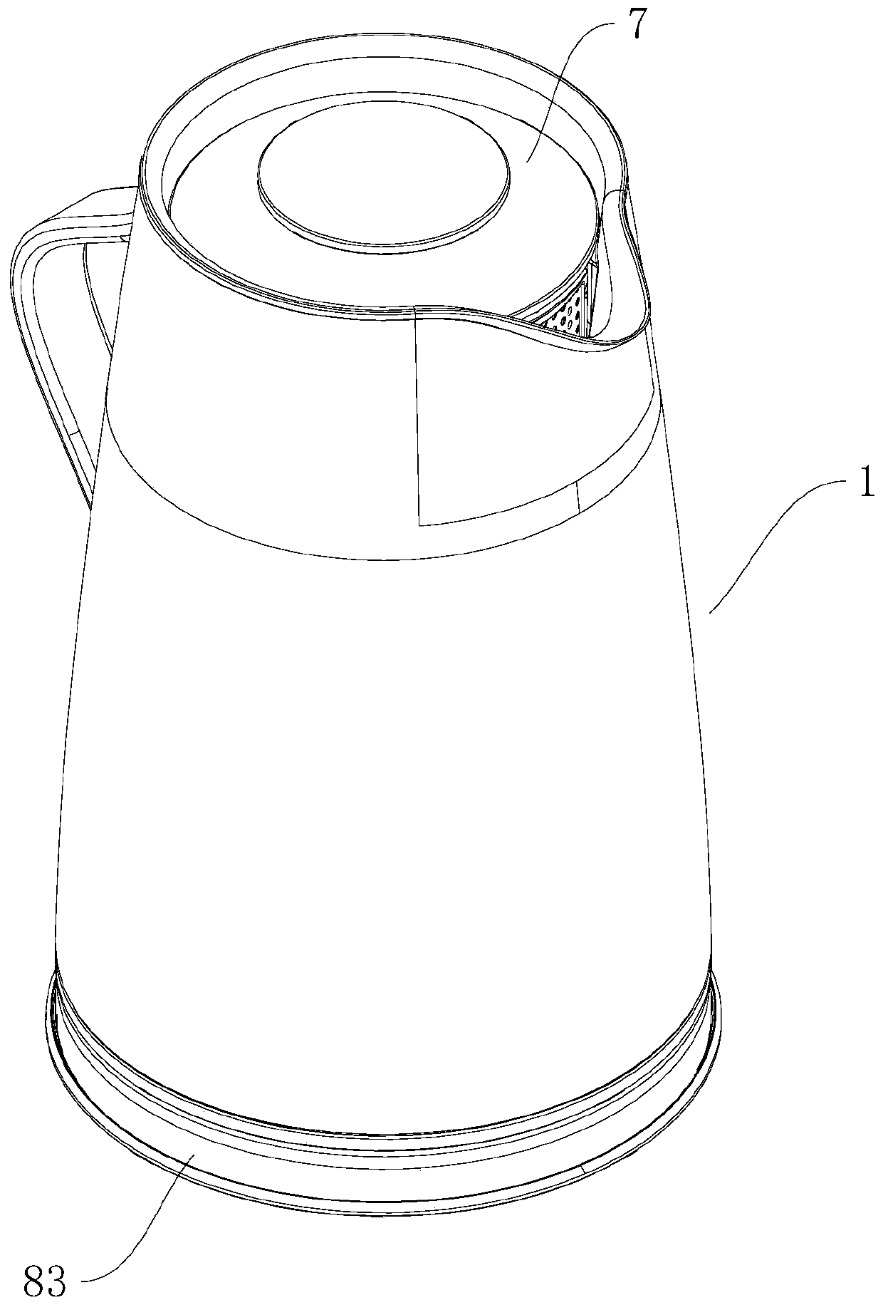 an electric kettle