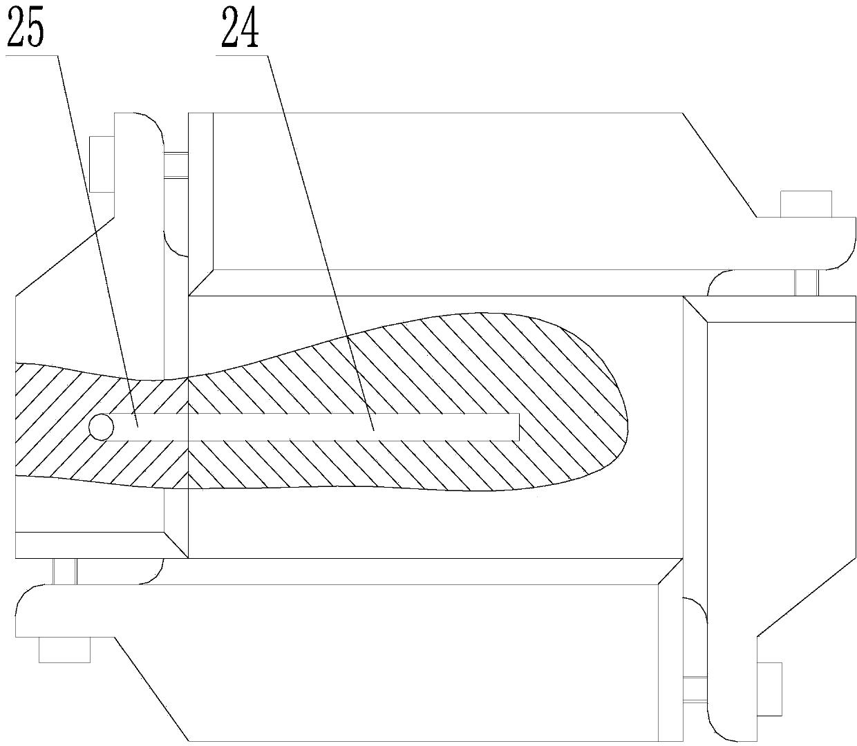 Experimental device and method for simulating shale gas-pressure pressing crack process