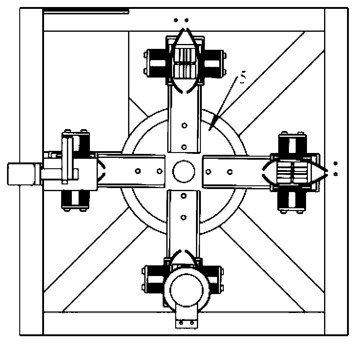 Turntable type freshwater mussel opening machine